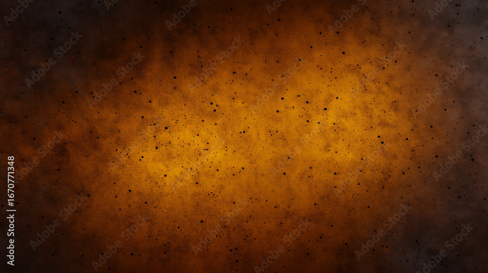 Obraz premium An abstract black, brown, orange, and yellow background with a creepy texture, Halloween abstract, spooky texture, eerie gradient, horror aesthetic, festive backdrop
