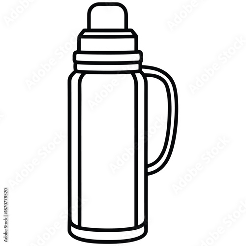 thermos line art icon