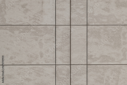 Gray Ceramic Tile Wall with Grout Lines – Minimal Texture Background