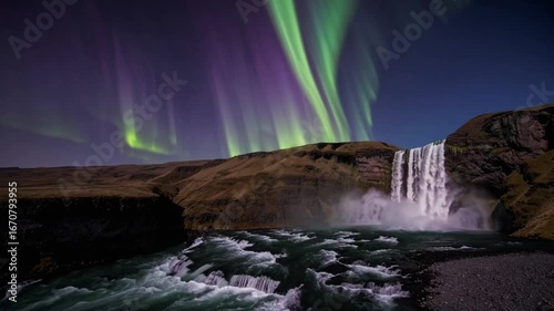 Natural Landscape graphy of Waterfall 
