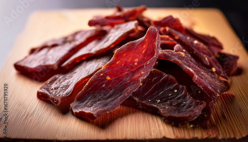 beef jerky made from lean trimmed meat cut into strips and carefully dehydrated this process preserves the meat enhancing flavor while preventing spoilage and ensuring freshness
