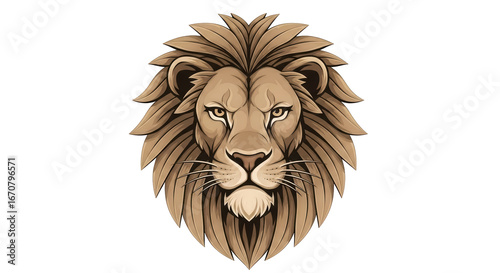 Valokuva Isolated Lion Head Portrait