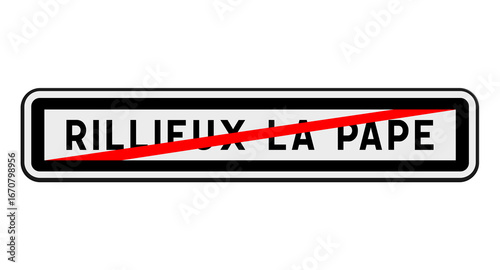 Panneau de sortie Rillieux-la-Pape, Métropole de Lyon, Auvergne-Rhône-Alpes