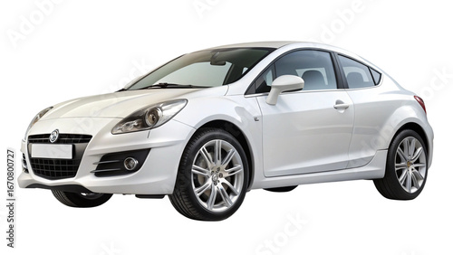 Modern Car on Pure White Background – Realistic Vehicle PNG