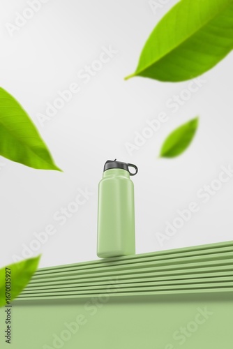 Wallpaper Mural Green and eco-friendly product mockup Torontodigital.ca