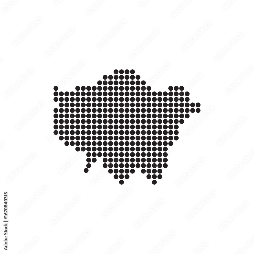 Fototapeta premium London city map symbol icon