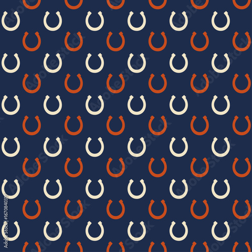 seamless pattern with horseshoes modern print for fabric background surface design packaging vector illustration