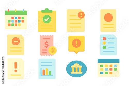 Business, finance filled icon set. corporate, money management collection for apps