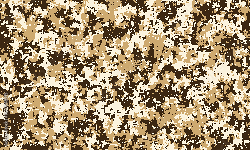 Abstract desert camouflage pattern.  Versatile digital texture ideal for fashion, military, gaming, or website backgrounds.  Earthy tones create a sense of concealment and mystery.