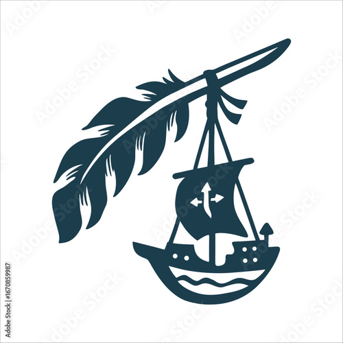 Columbus Day Indigenous Peoples Day Duality Icon 