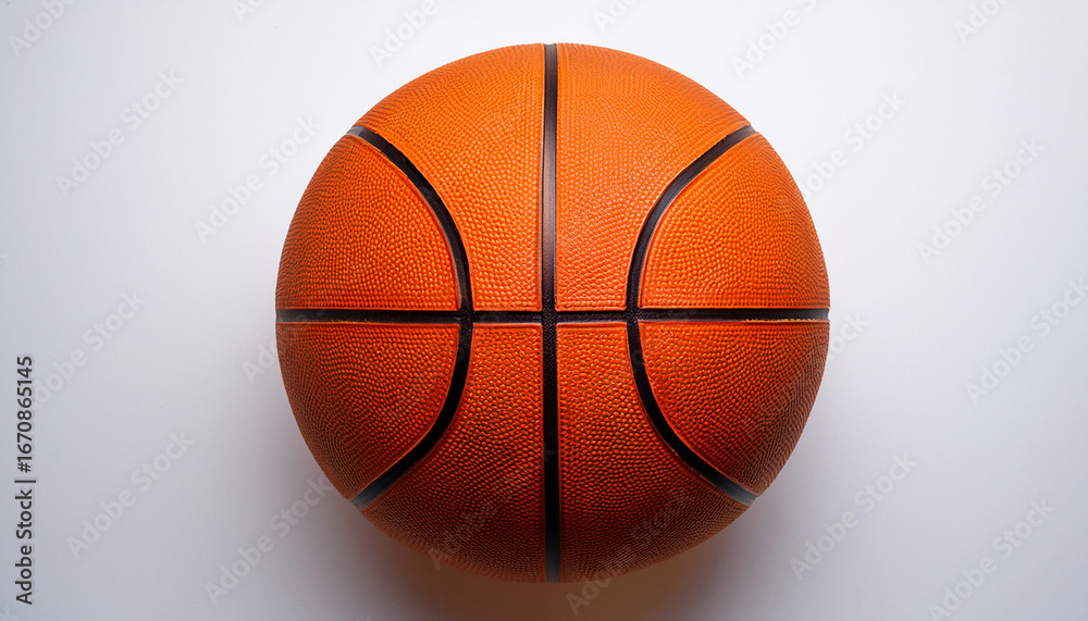 Fototapeta premium basketball icon with orange color design on a white background