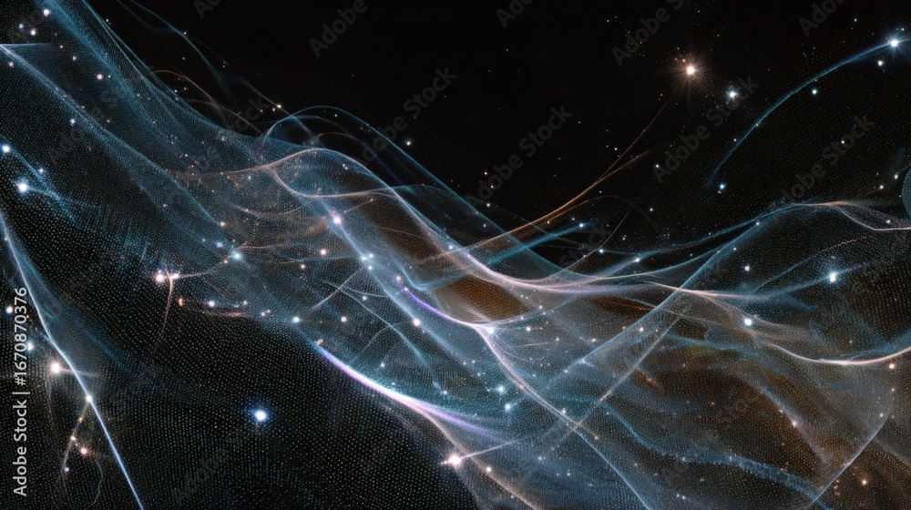 custom made wallpaper toronto digitalAbstract Cosmic Energy Burst with Glowing Particle Trails and Expanding Universe