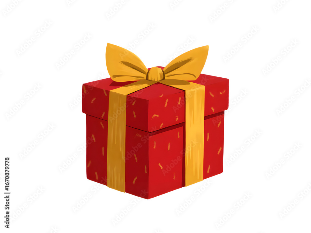 Obraz premium gift box isolated on white