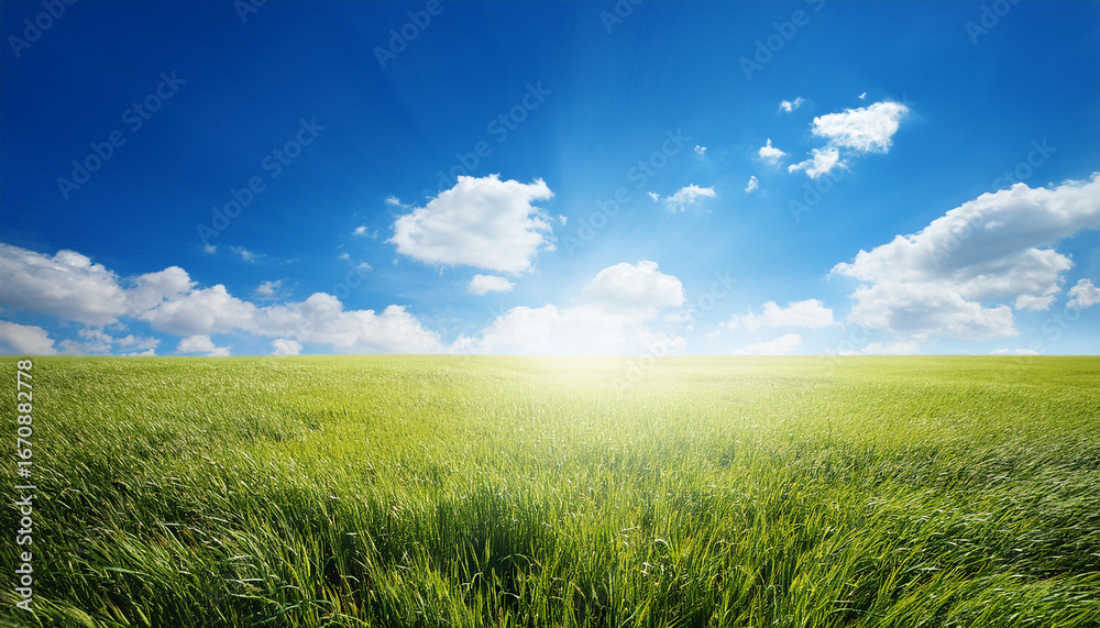 Fototapeta premium a bright fresh sunny spring summer blue sky background