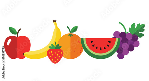A colorful assortment of fresh and juicy fruits, showcasing a variety of shapes, colors, and textures
