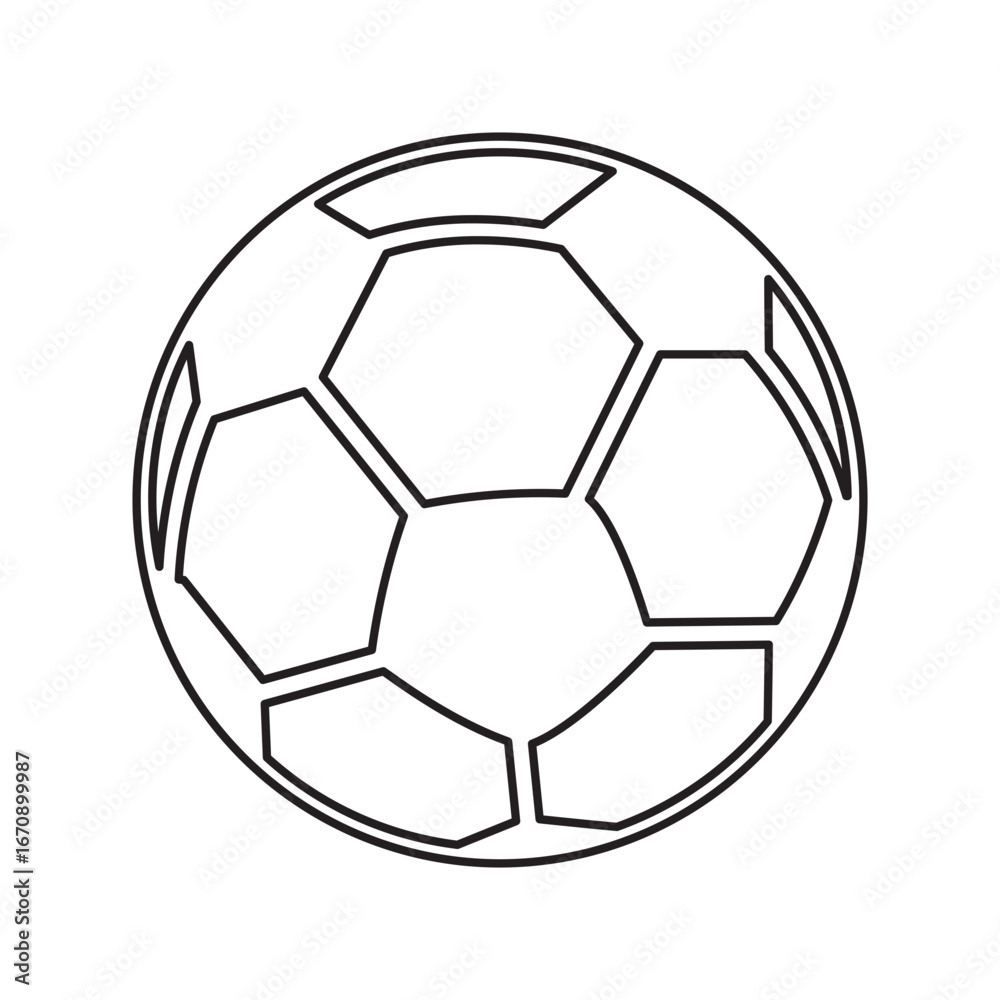 Obraz premium Soccer Ball Outline