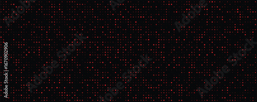A captivating 3D render featuring abstract waves in a dark theme, inspired by Ethereum Red dots create a dynamic and futuristic digital pattern, ideal for tech-focused projects