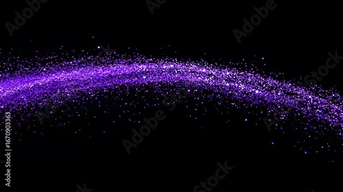 Purple Glitter Sparkles Swirl Abstract Background