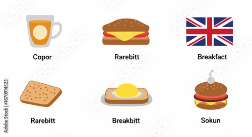 Welsh rarebit day rarebit galês vector 3 of september vector explore traditional british breakfast food copor rarebitt breakfact breakbitt and sokun cuisine illustration