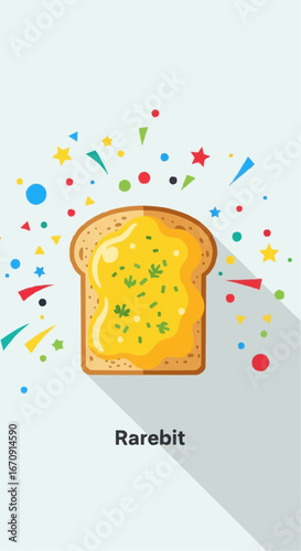 Welsh rarebit day rarebit galês vector 3 of september vector rarebit welsh rabbit cheese toast recipe melted cheese on toast savory dish comfort food breakfast treat recipe