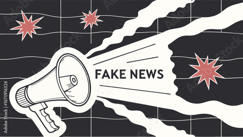 Disseminating Misinformation A Graphic Warning of Fake News.