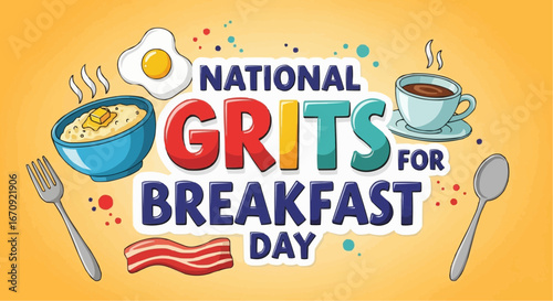 National grits for breakfast day september 2nd vector celebrate national grits for breakfast day with delicious southern style grits breakfast recipes ideas food