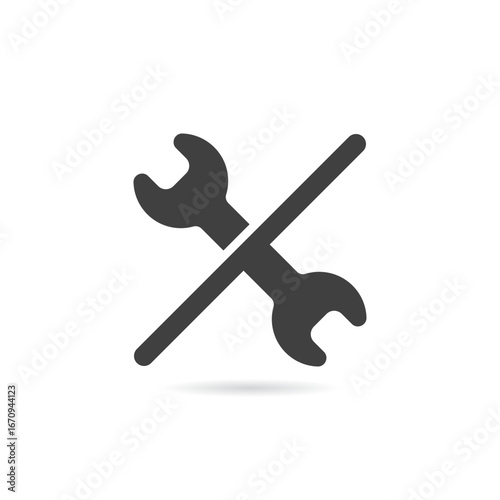 Vector Isolated No Wrench Icon