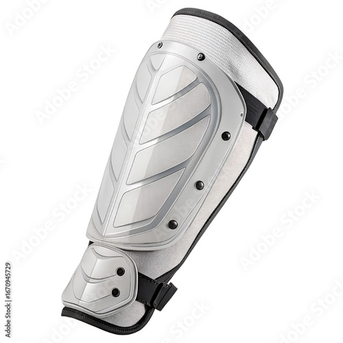 Protective shin guard designed for sports performance and impact absorption, offering superior safety and comfort during athletic activities.