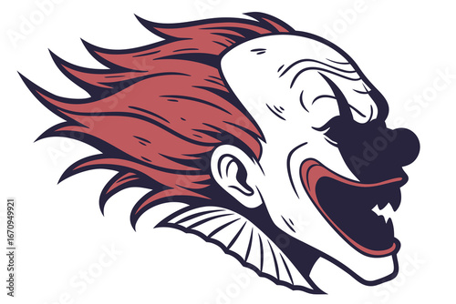 Boy with Halloween face paint