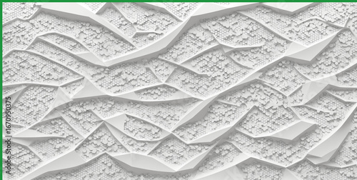 Abstract white geometric re...