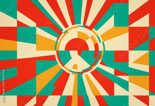 colorful abstract geometric...