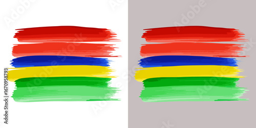 Brush Color Vector. Brush painting background. Watercolor banner collection Vector.