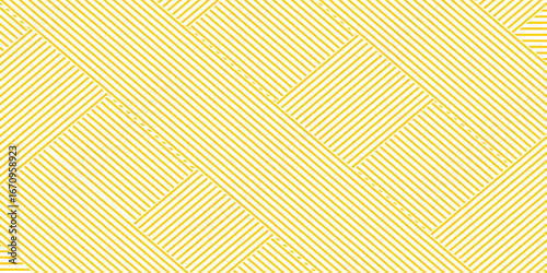 Yellow instant noodle, pasta and spaghetti texture with geometric wavy lines. Ramen, pasta vector pattern. Background abstract food illustration