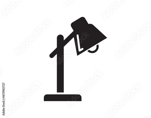 A flexible glyph icon featuring a strong lamp, designed for upscale use
