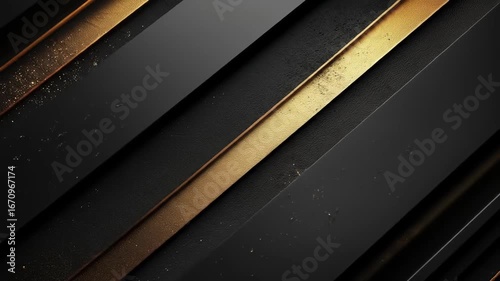 Elegant Black and Gold Abstract Video Background with Subtle Glitter Effects