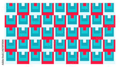 seamless pattern with square shape