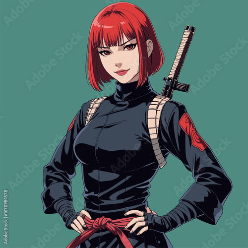 secret agent anime vector image