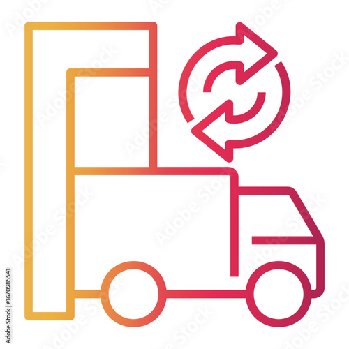 loading Line Gradient Icon