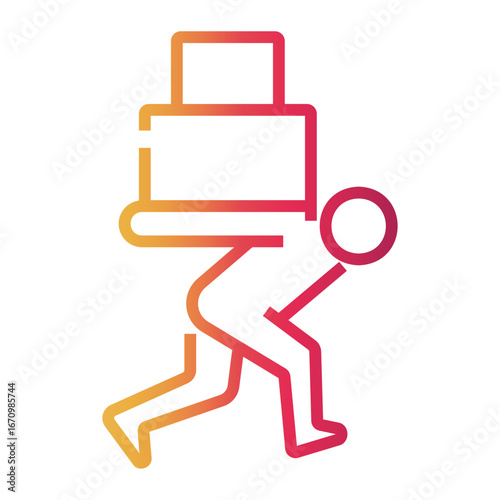 loading Line Gradient Icon