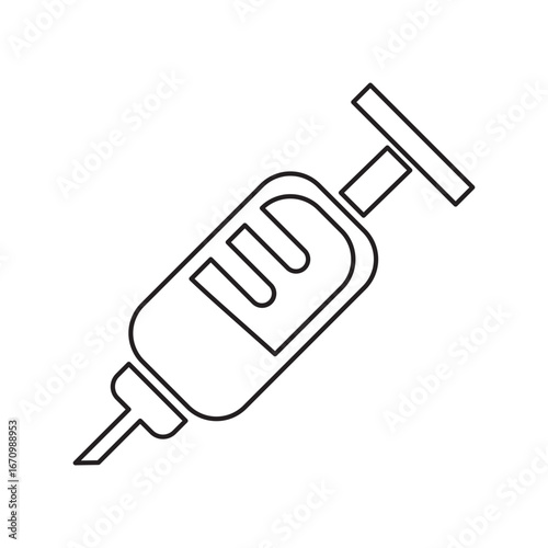 Syringe Line Art