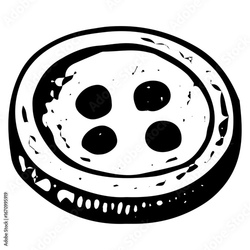 Vintage Large Button for Sewing and Craft Decorations