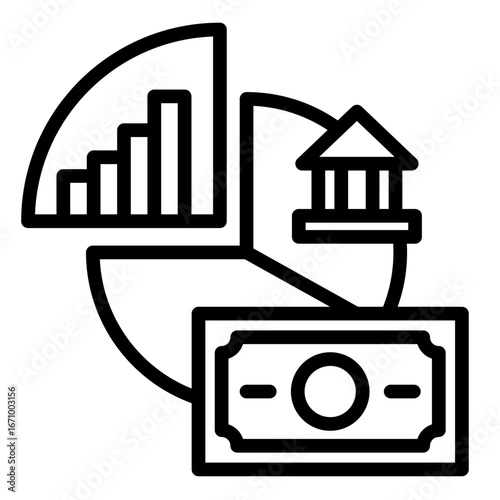 Investment  Icon Element For Design