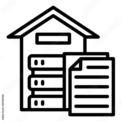 Data Warehouse  Icon Element For Design