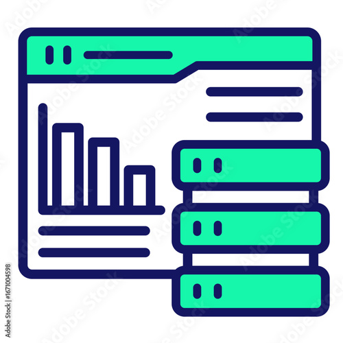 Statistic  Icon Element For Design