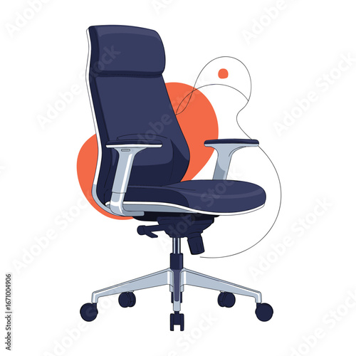 Modern ergonomic office chair with lumbar support and adjustable features for optimal comfort and productivity