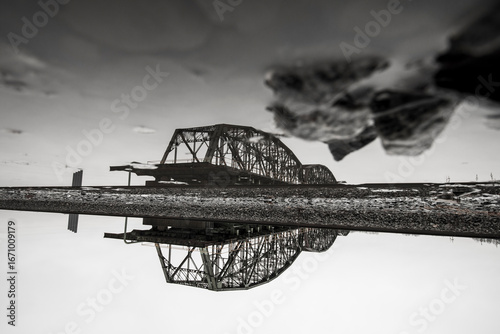 old bridge over the river