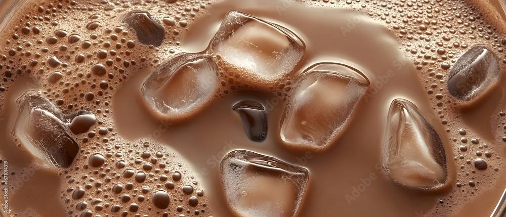 Fototapeta premium Creamy iced beverage