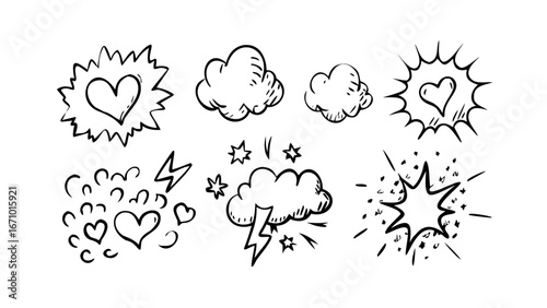 Comic Book Sound Effect Burst explosion