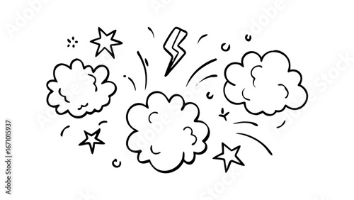 Comic book speech bubble with exclamation mark dialogue communication