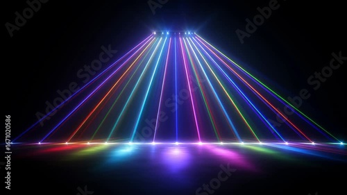 スポットライトで照らされたステージ